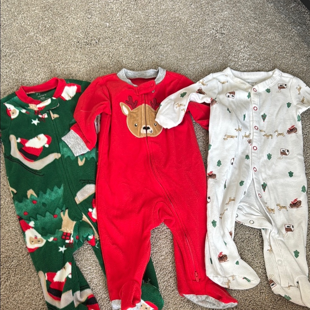 Carter’s Christmas Onesies 6 Months